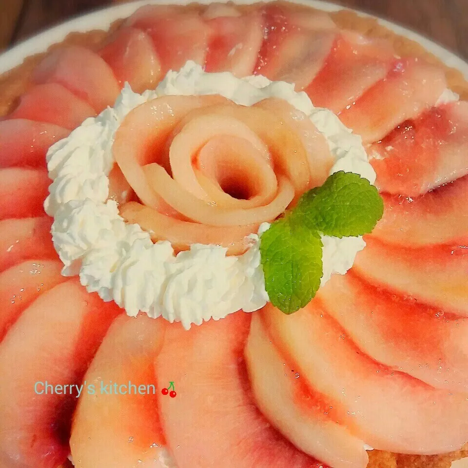 桃のタルト🍑🍑🍑✨|Cherry'sさん