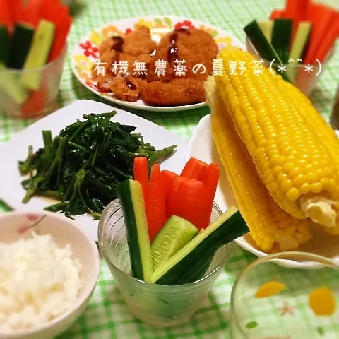 プール帰りに出会った夏野菜deランチ♫|＊ゆき＊さん