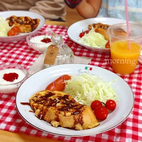 久々チョコナッツフレンチトーストde朝食♫|＊ゆき＊さん