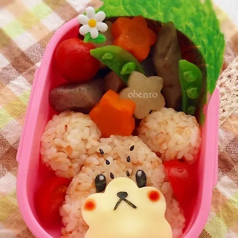 おかかおむすびdeテディベア弁当♫|＊ゆき＊さん