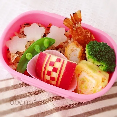 ひじきごはん＆海老フライ弁当♫|＊ゆき＊さん