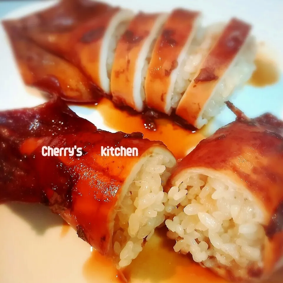 イカ飯♥初挑戦💪✨美味しぃー！！( *´艸｀)|Cherry'sさん