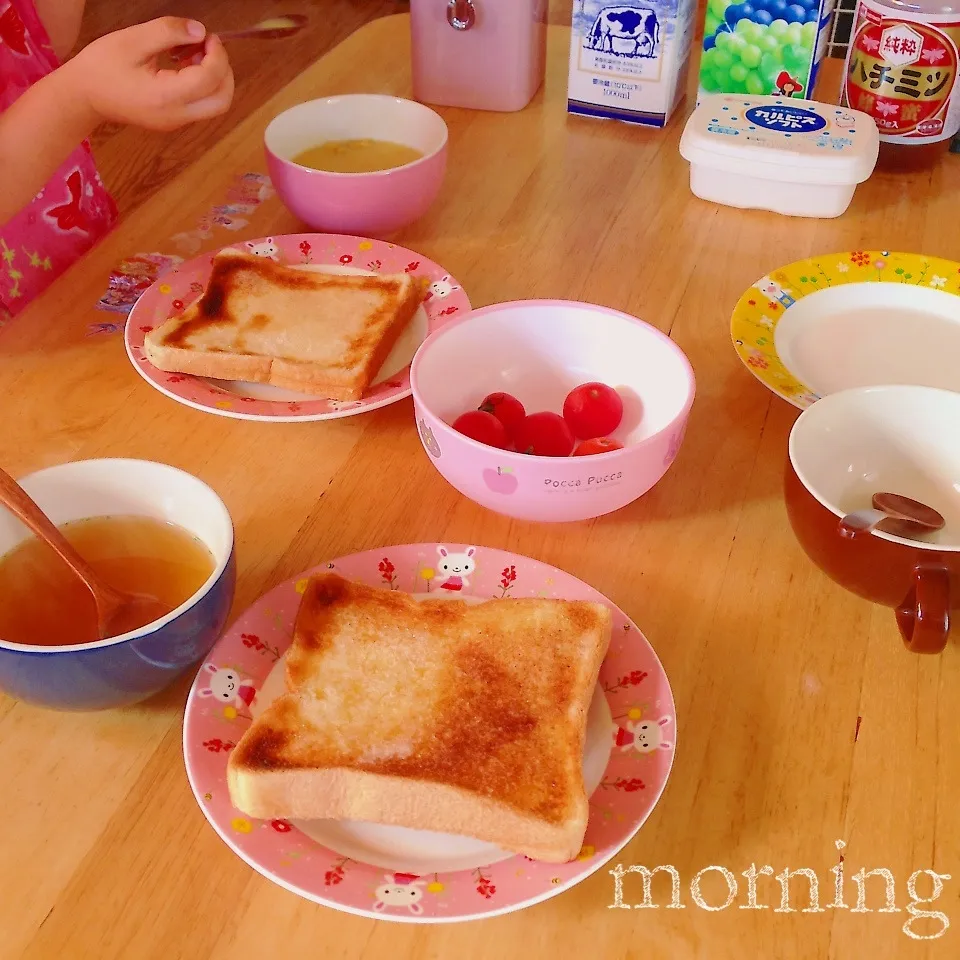 Snapdishの料理写真:手抜き朝食〜♪|＊ゆき＊さん