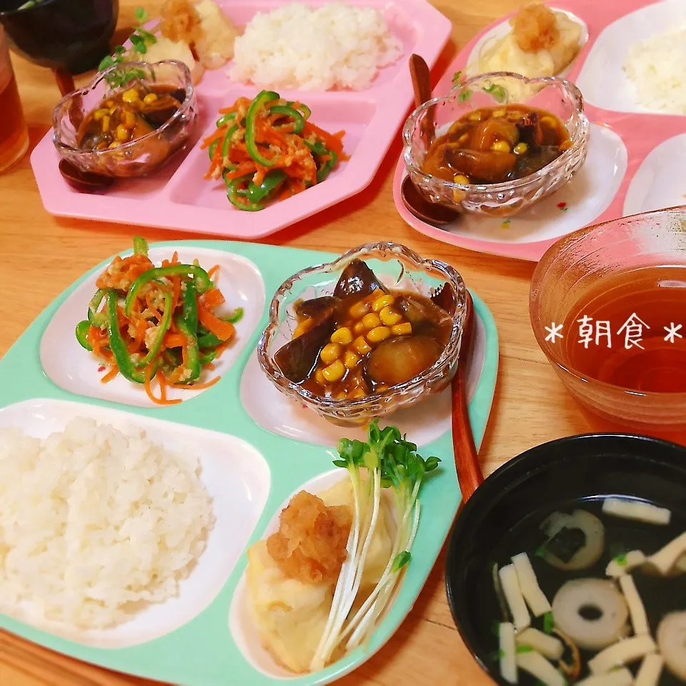 Snapdishの料理写真:フライパン惣菜deバイキング風朝食♪|＊ゆき＊さん