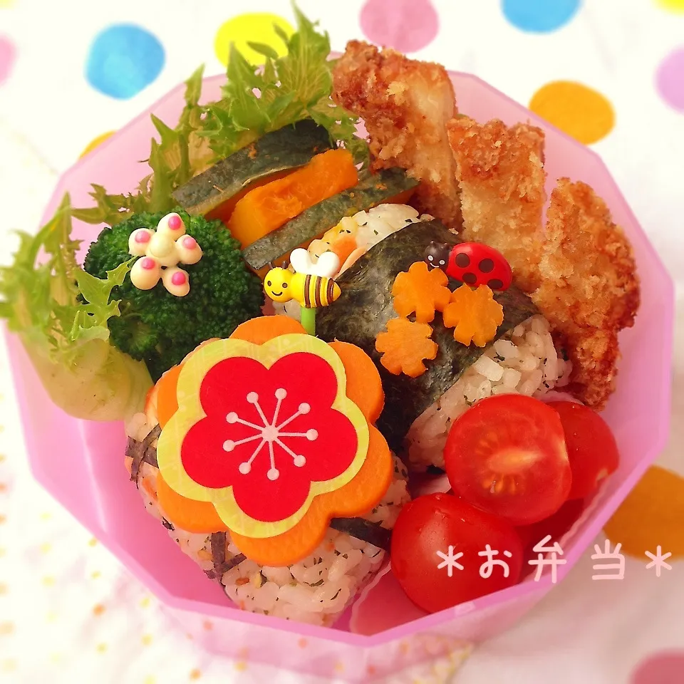 手抜き( ›◡ु‹ )✩お花畑弁当♪|＊ゆき＊さん