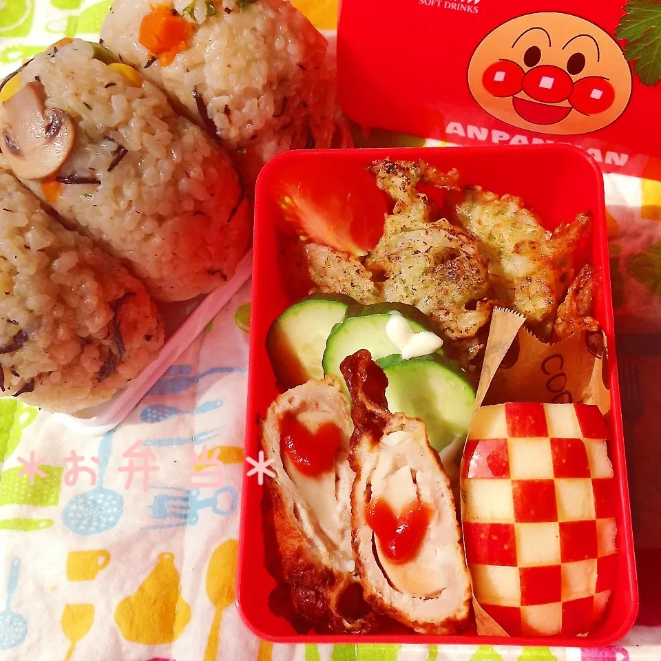 子どもと一緒におにぎる弁当♪|＊ゆき＊さん