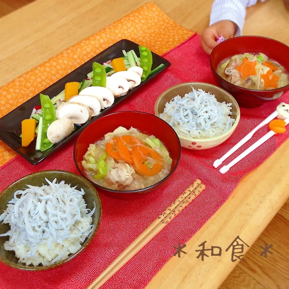 娘さんと食べる絶品汁＆釜あげしらす丼|＊ゆき＊さん