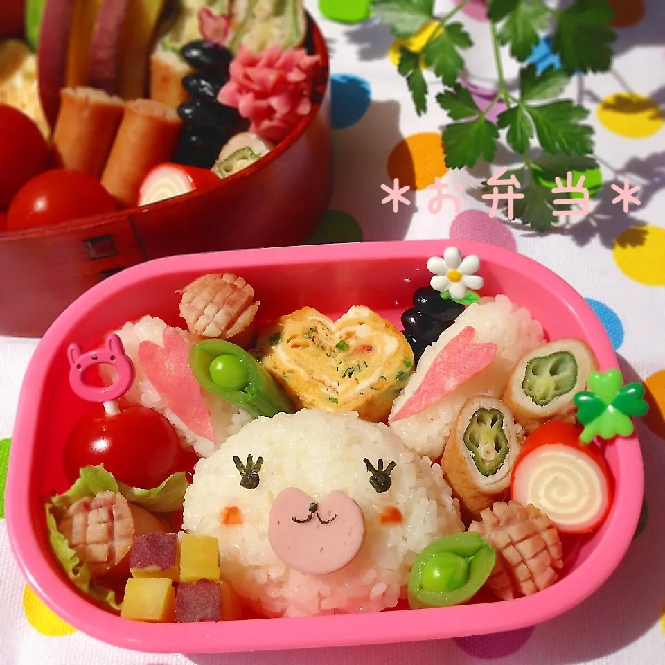 うさぎのモフィなお弁当♡|＊ゆき＊さん