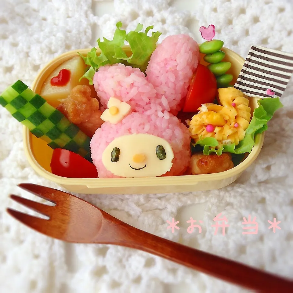 マイメロディ♪なお弁当(❀´◡｀❀)ﾉ|＊ゆき＊さん