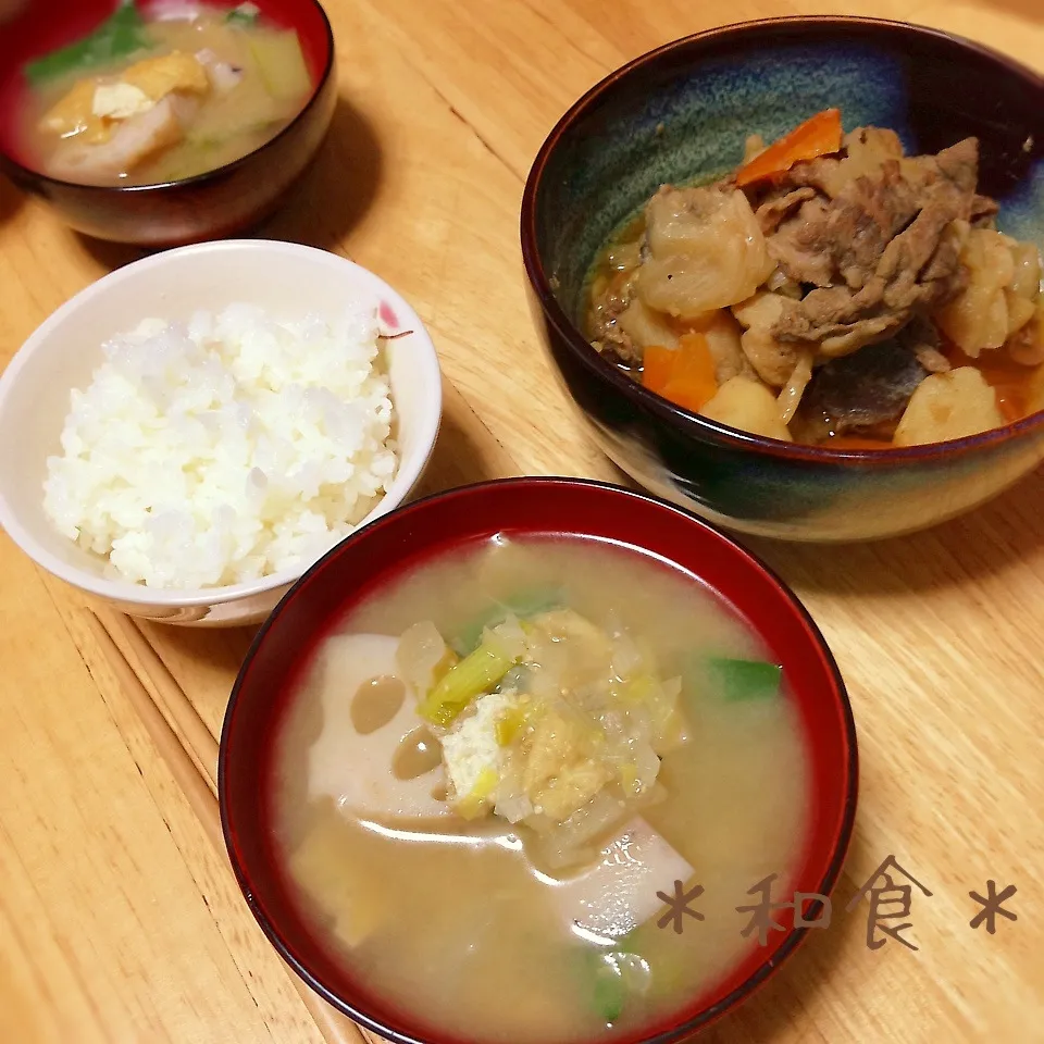 今夜もほっこり具沢山味噌汁♪|＊ゆき＊さん