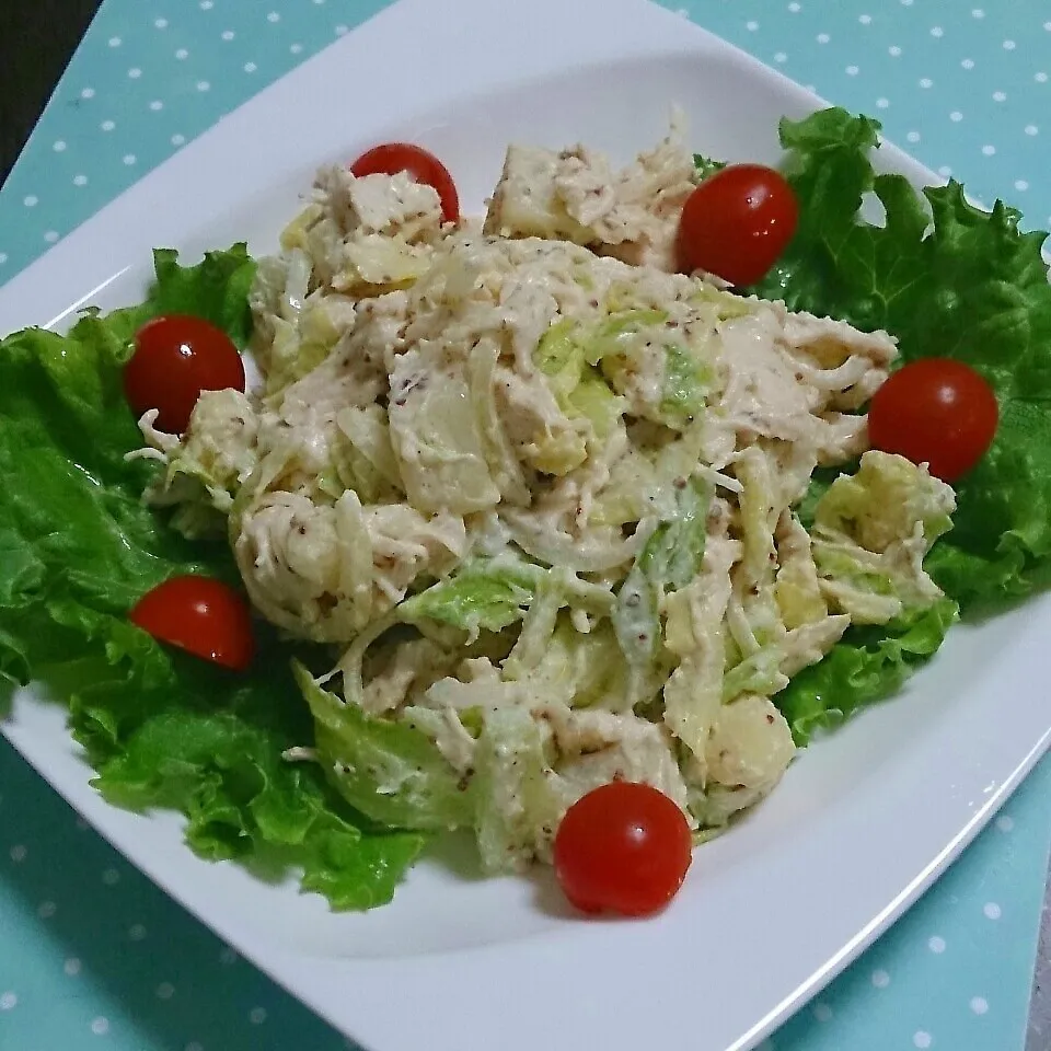 ペペロンチーノあやさんのキャベツと胸肉の旨旨ポテトサラダ|山田江里子さん