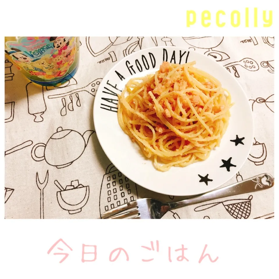 明太子スパゲティ🍝|えりかさん