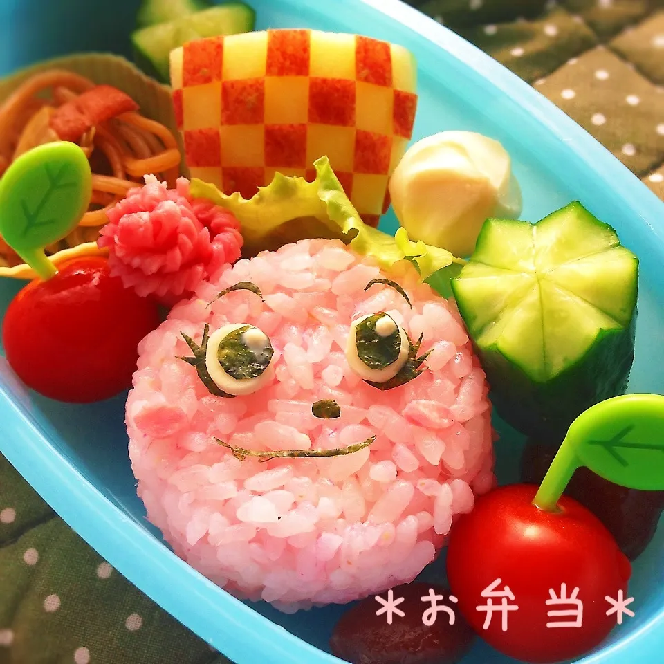 Snapdishの料理写真:顔だけのポッポちゃんのつもり弁当（笑）|＊ゆき＊さん