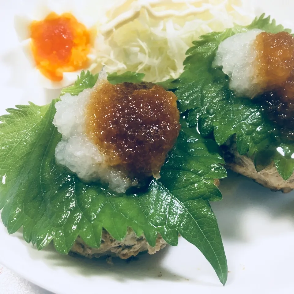 Snapdishの料理写真:野菜ハンバーグ～紫蘇おろしのせ|姫☆さん