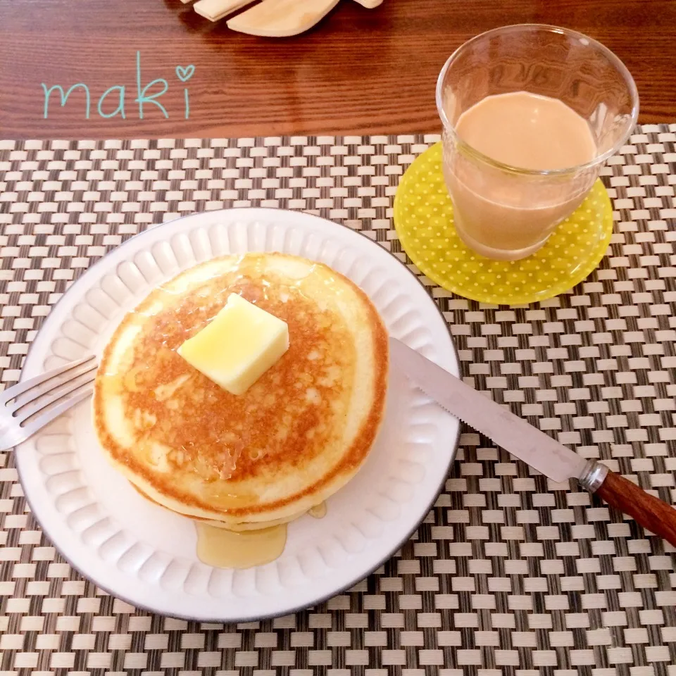 米粉のパンケーキとチャイ|makiさん