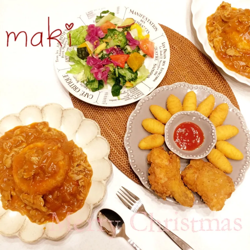 Snapdishの料理写真:おうちでクリスマス🎄|makiさん