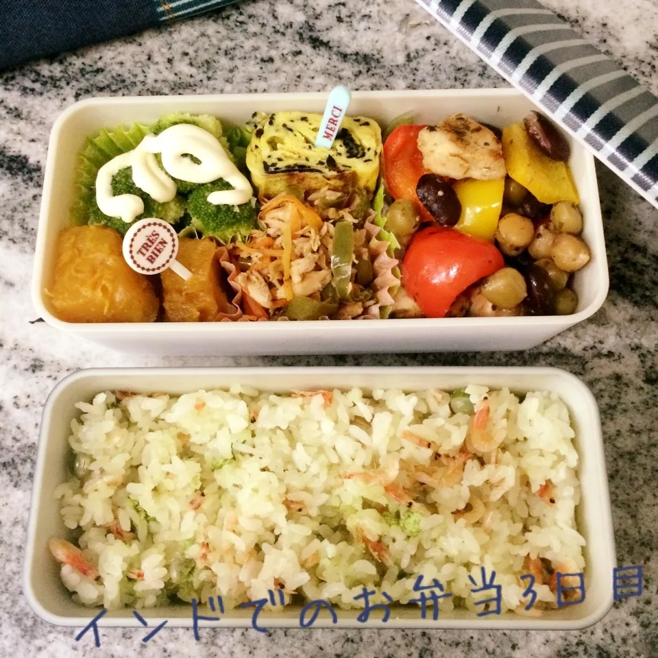 Snapdishの料理写真:インドでのお弁当＊3日目|makiさん