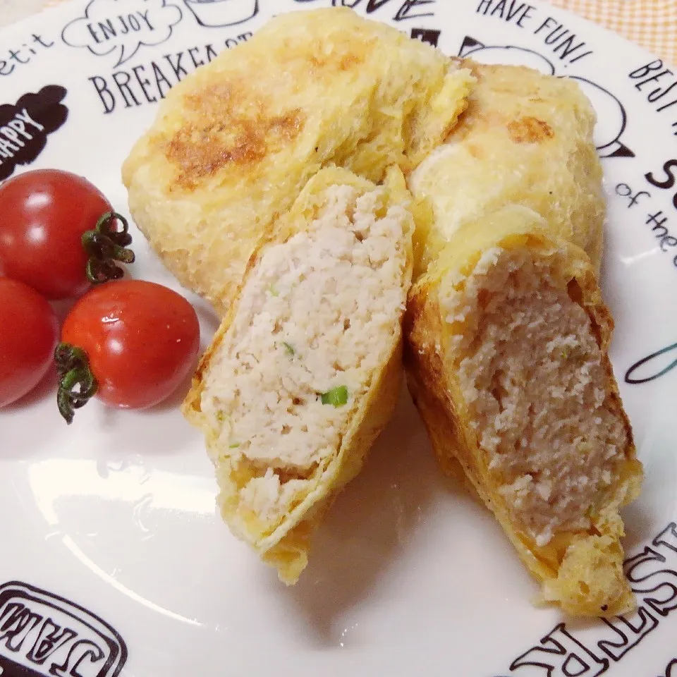 油揚げでおから鶏ひきメンチ⁉️風😃|もいすけさん