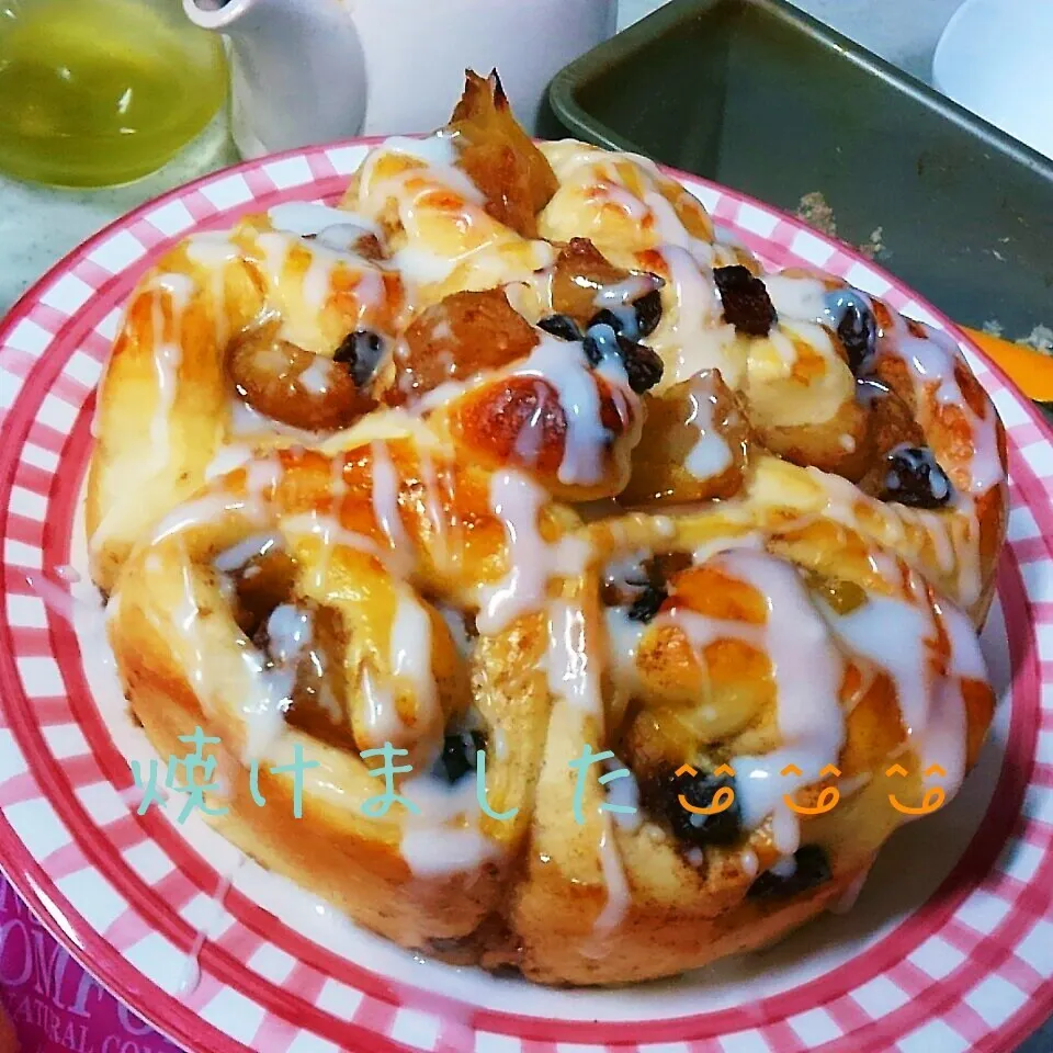 アップルシナモンリングパン|もいすけさん