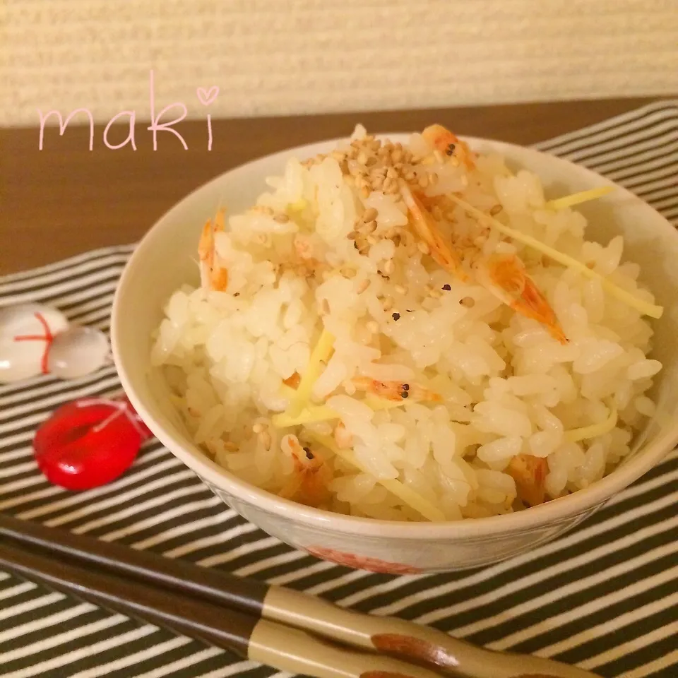 フライパンで炊く♡桜エビの炊き込みご飯 |makiさん