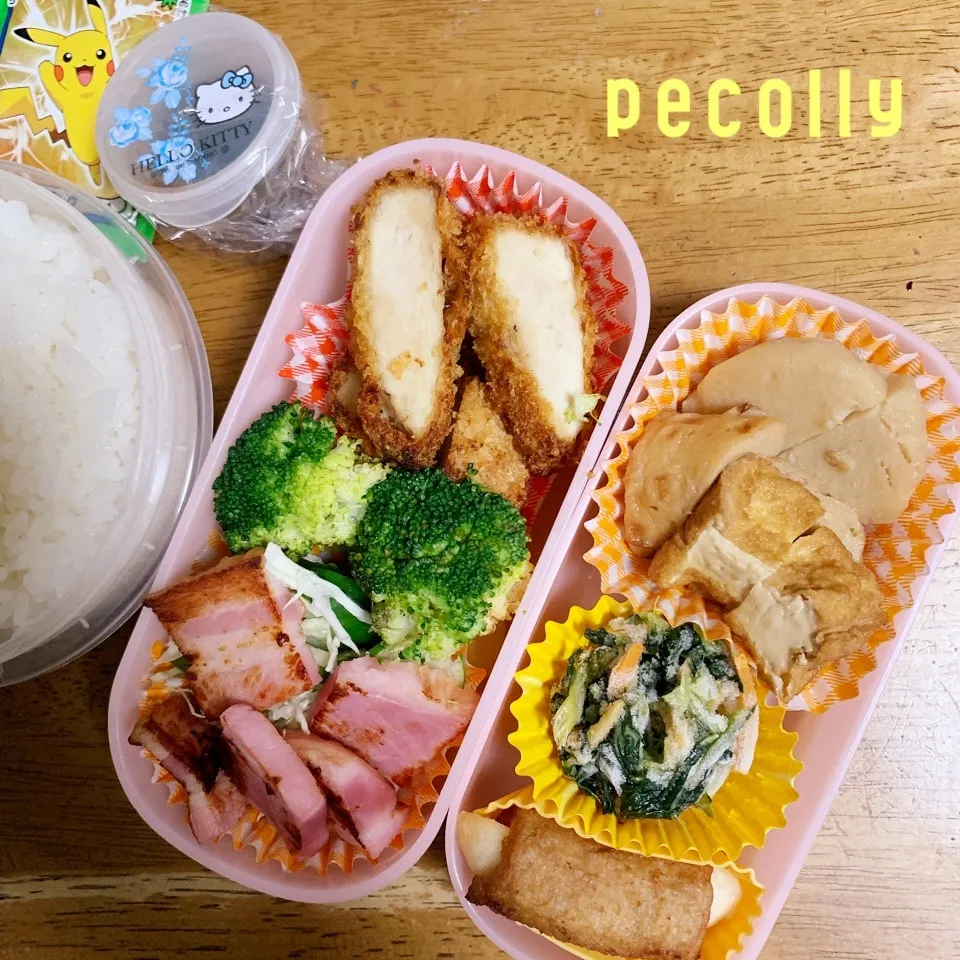 Snapdishの料理写真:☆チキンカツ弁当☆|☆はんみちゃん☆さん