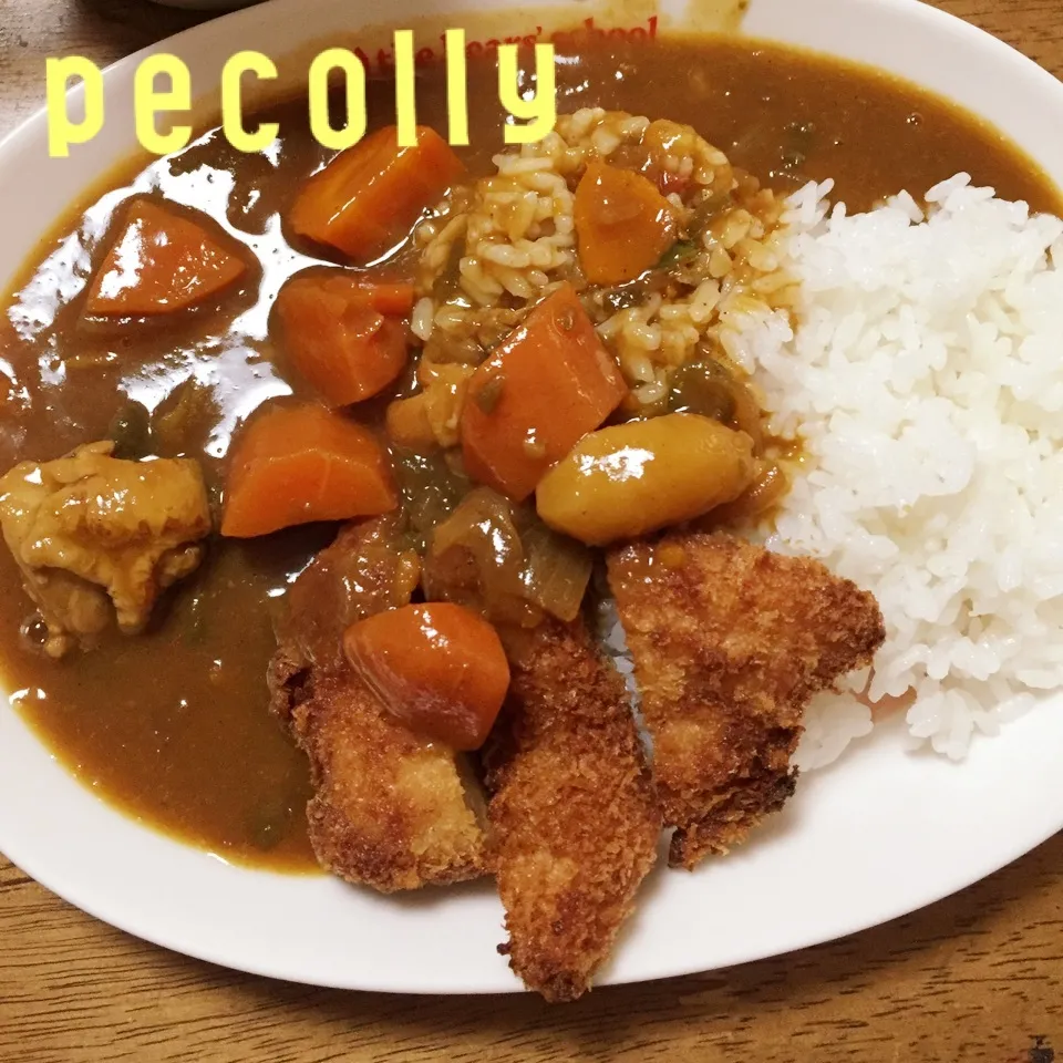 ☆チキンカツでチキンカレーのカツカレー☆|☆はんみちゃん☆さん