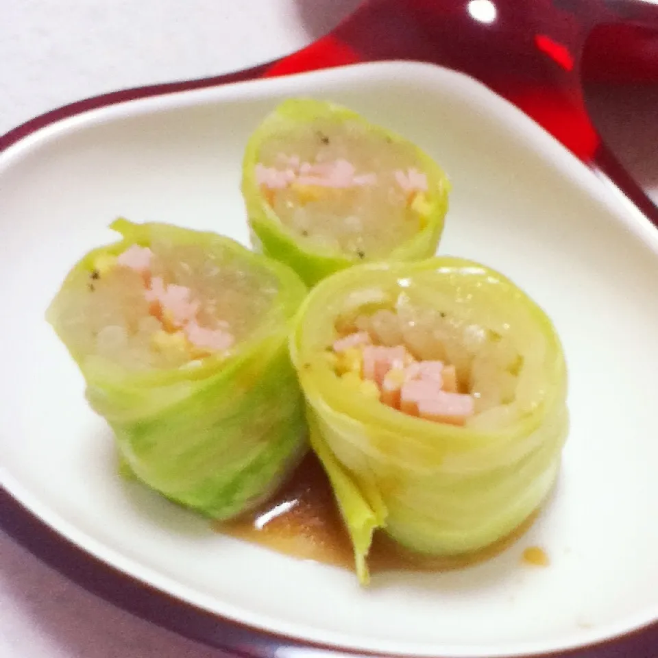 ハムともやしのロールキャベツ|makiさん