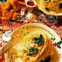 ほうれん草とタラコのクリームパスタ🍝