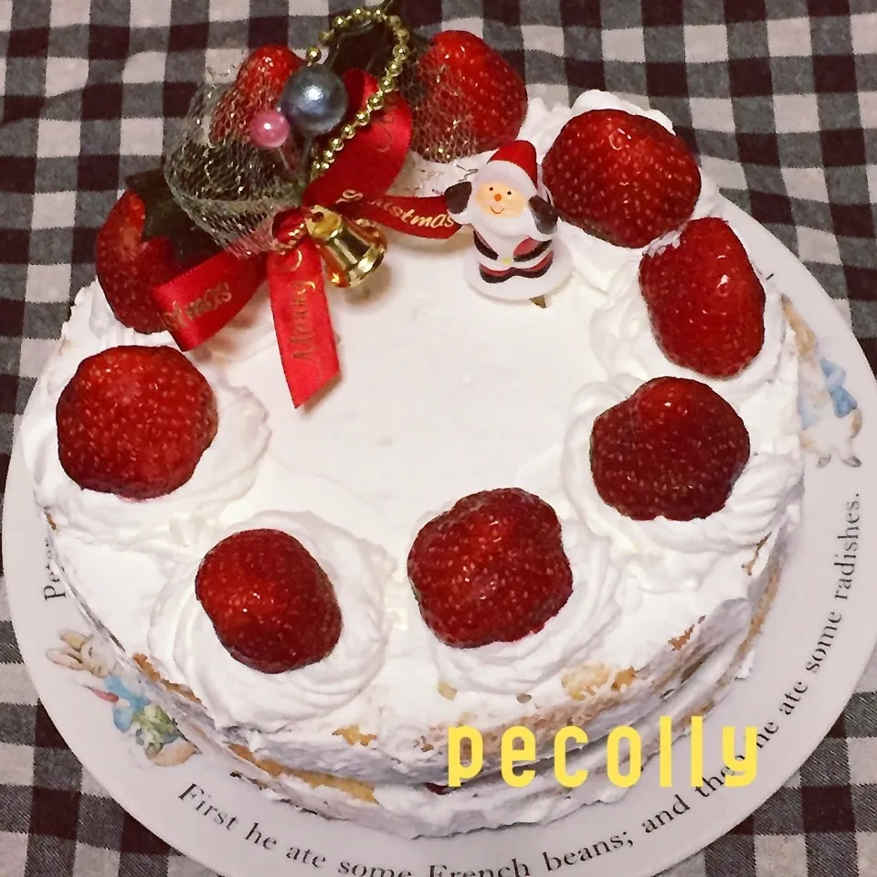 Snapdishの料理写真:Christmas苺のケーキ☆|☆はんみちゃん☆さん