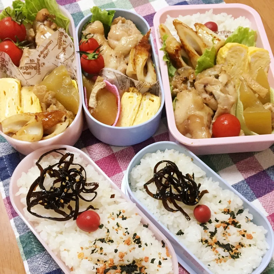 親子弁当☆鳥手羽の梅煮入り|ピヨまるさん