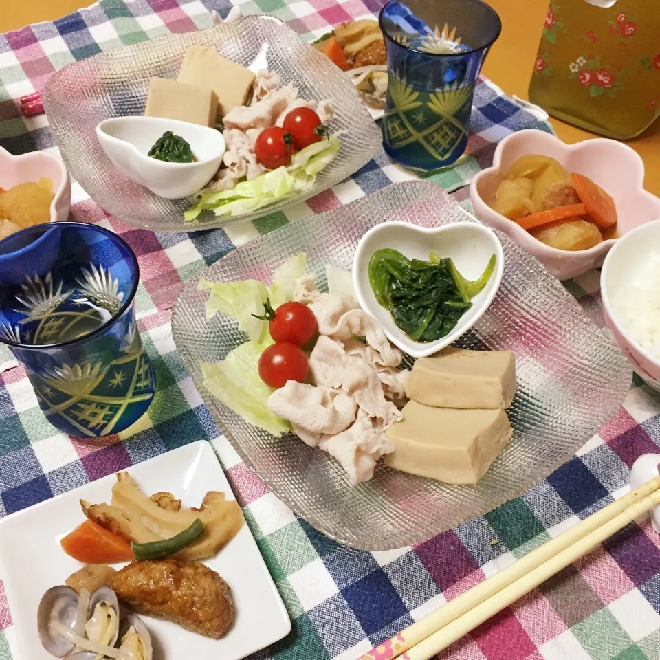 豚しゃぶ・高野豆腐・肉じゃがナド|ピヨまるさん