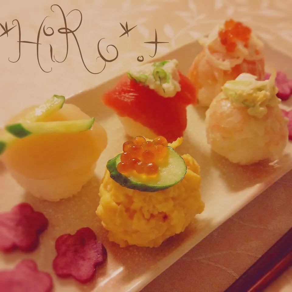 1/1 ♡結婚記念日♡*手鞠寿司でお祝い*•.¸¸♪✧|☆HiRo☆"さん