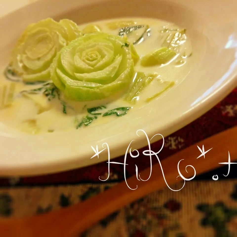 薔薇っぽく～✿チンゲンサイのミルク煮 ✿～|☆HiRo☆"さん