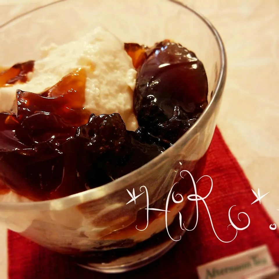 コーヒーゼリーwithパンナコッタ|☆HiRo☆"さん