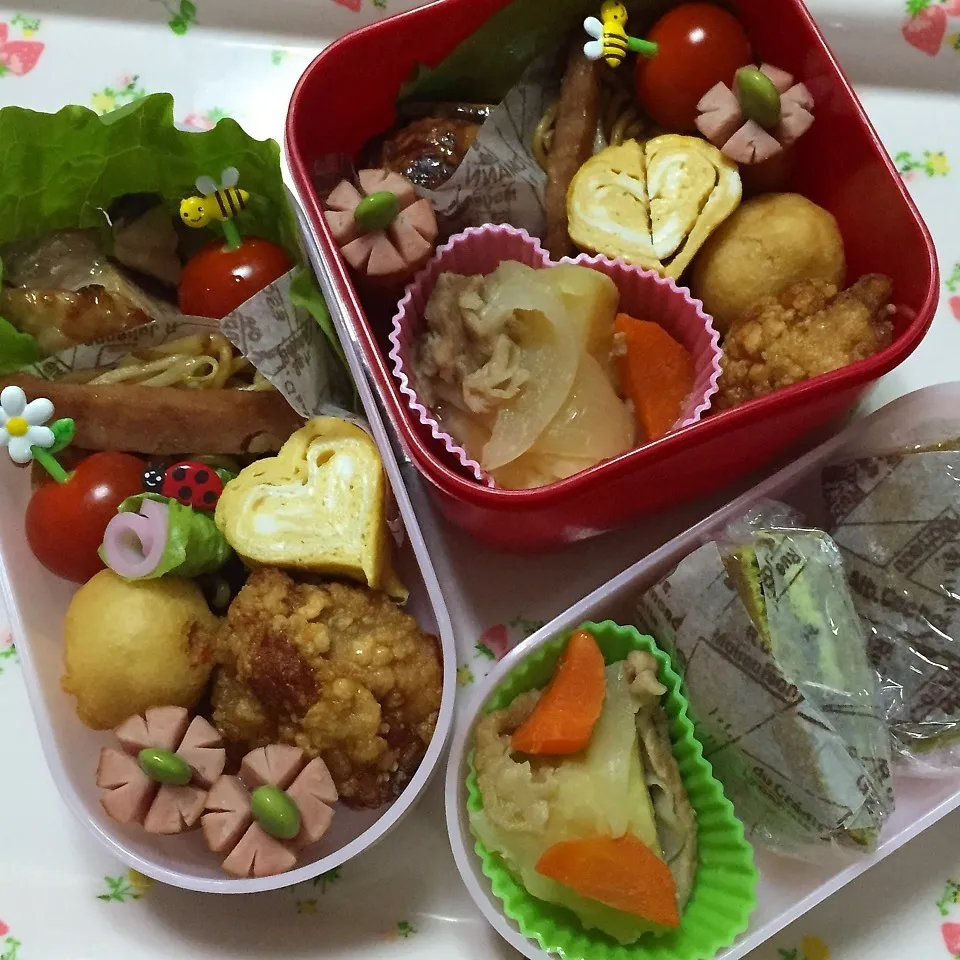 親子弁当〜残り物たちと〜|ピヨまるさん