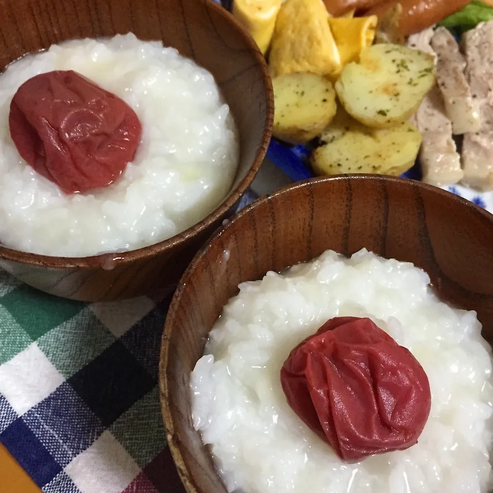 餅と大根入り梅粥|ピヨまるさん