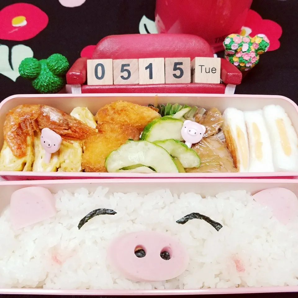 🐷ぶたちゃん飯|きつねこかあさんさん