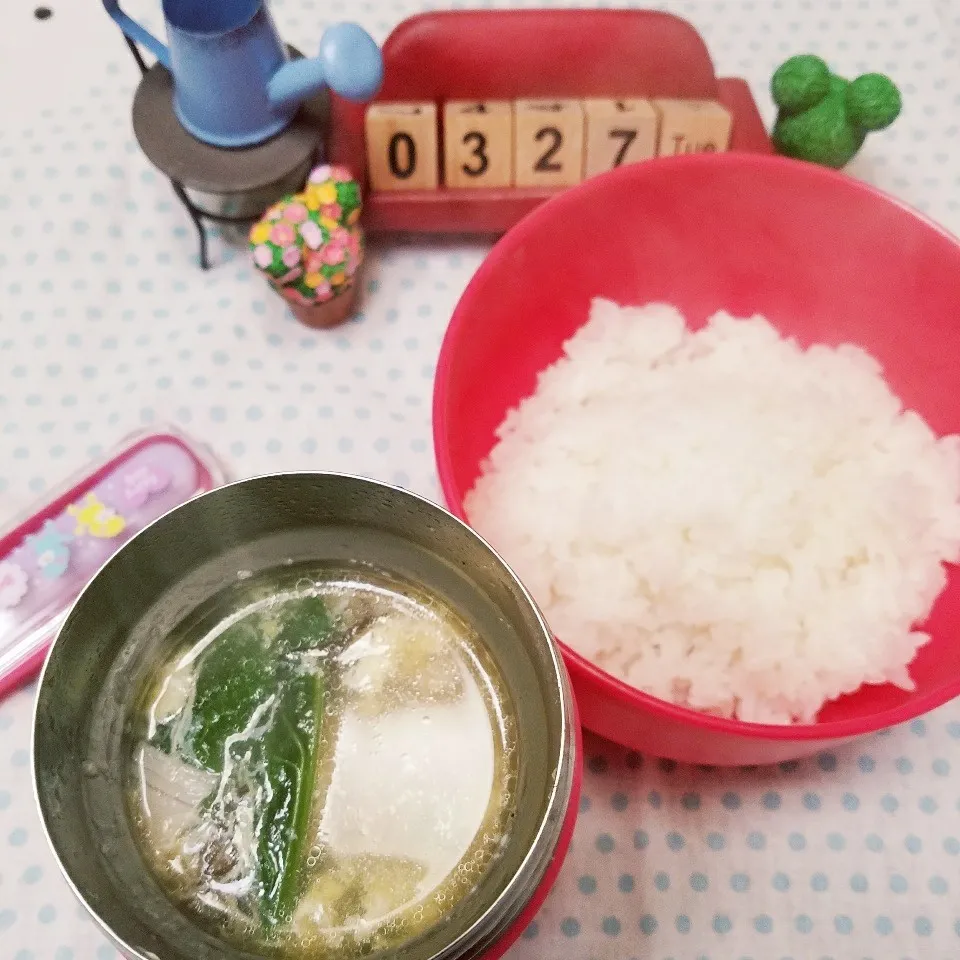 Snapdishの料理写真:娘リクエスト 後掛け中華風雑炊|きつねこかあさんさん