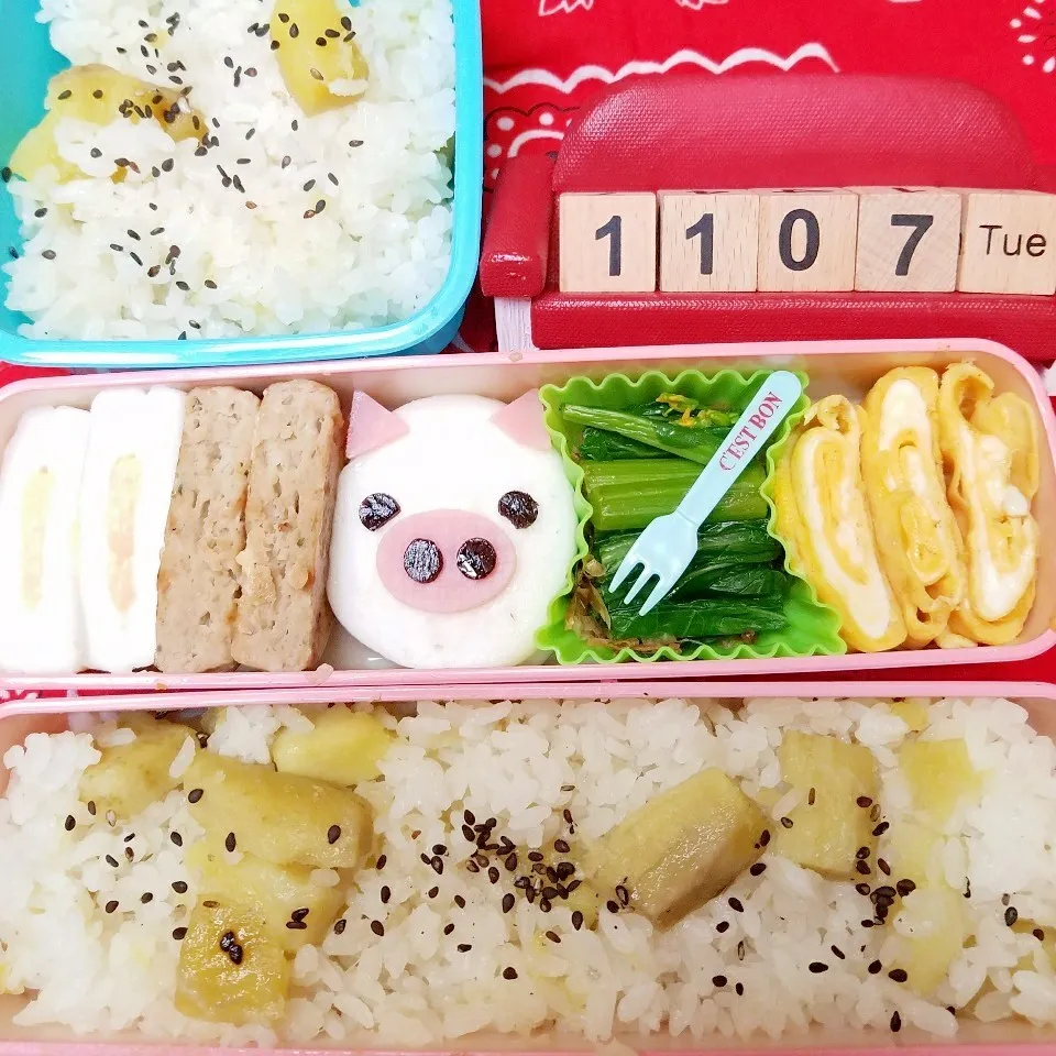 Snapdishの料理写真:ごろっとサツマイモご飯|きつねこかあさんさん