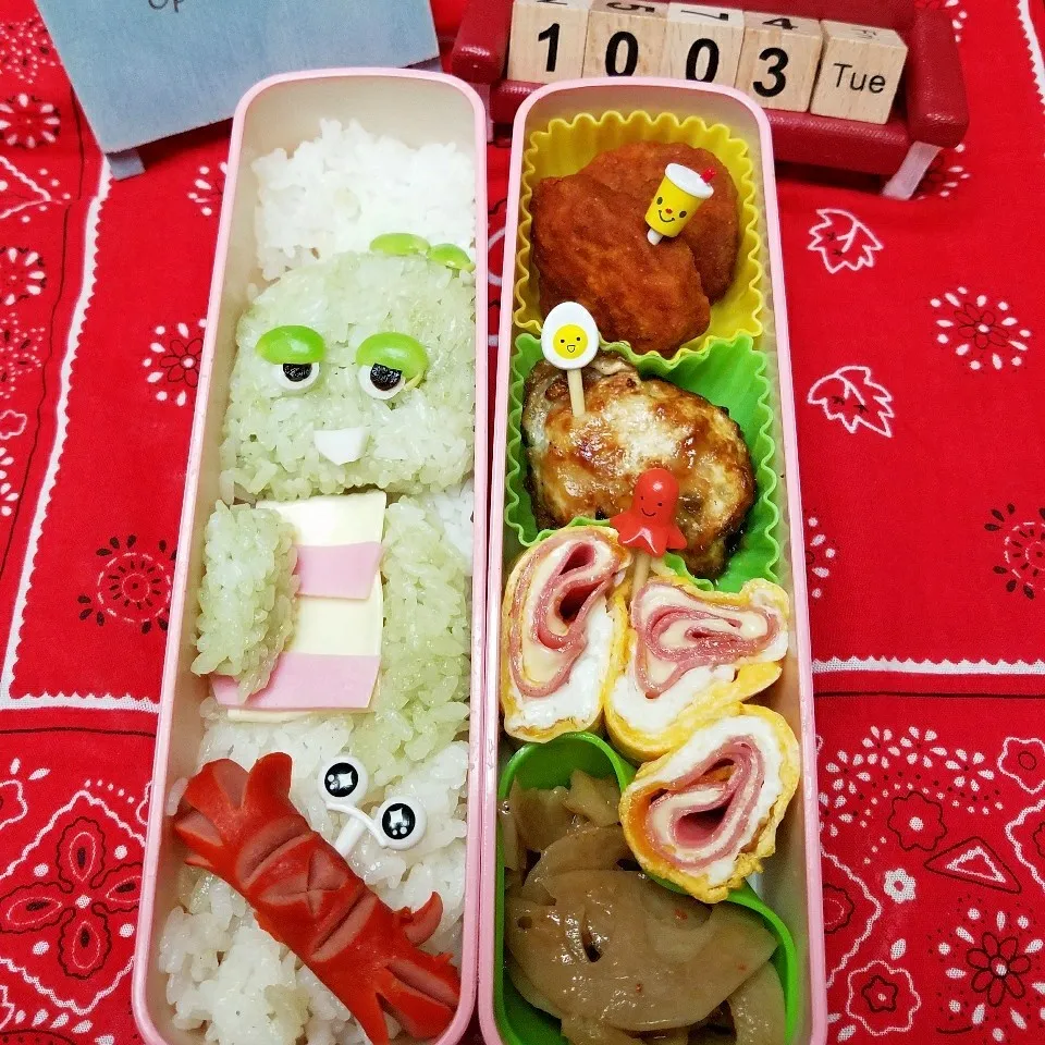 Snapdishの料理写真:お久しぶり キャラ弁|きつねこかあさんさん