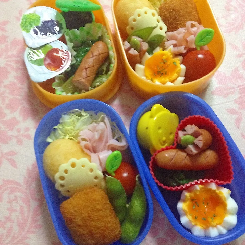 学校初日、帰宅待ち弁当|ピヨまるさん