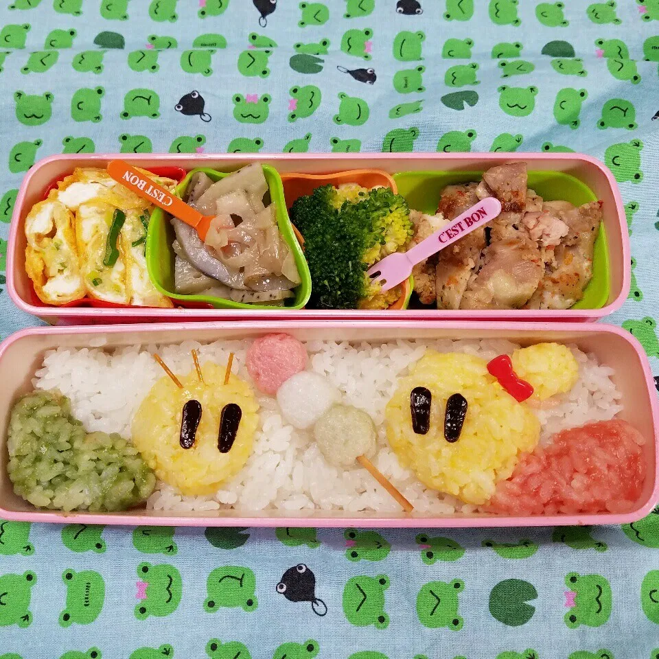 ニャッキ弁当 🍡|きつねこかあさんさん