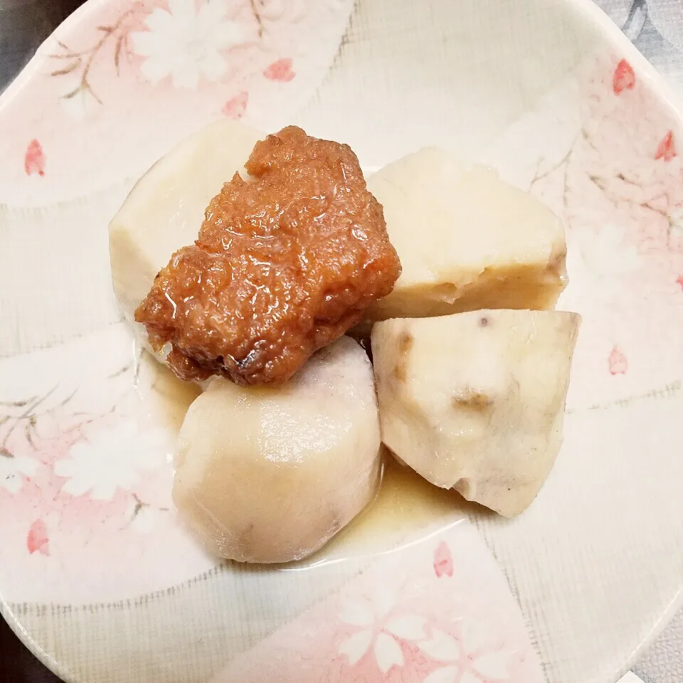 おでんのつゆで里芋煮|きつねこかあさんさん