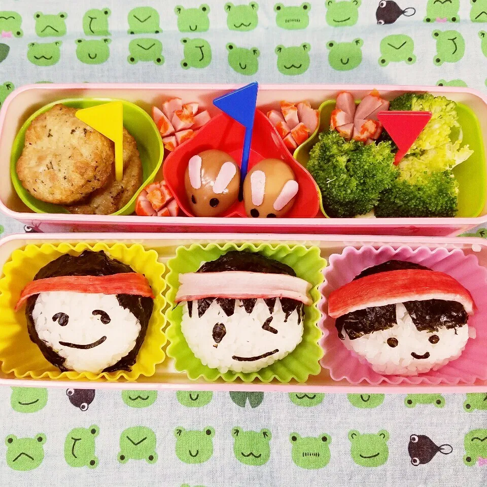 体育祭お疲れ弁当 燻玉うさぎ付|きつねこかあさんさん