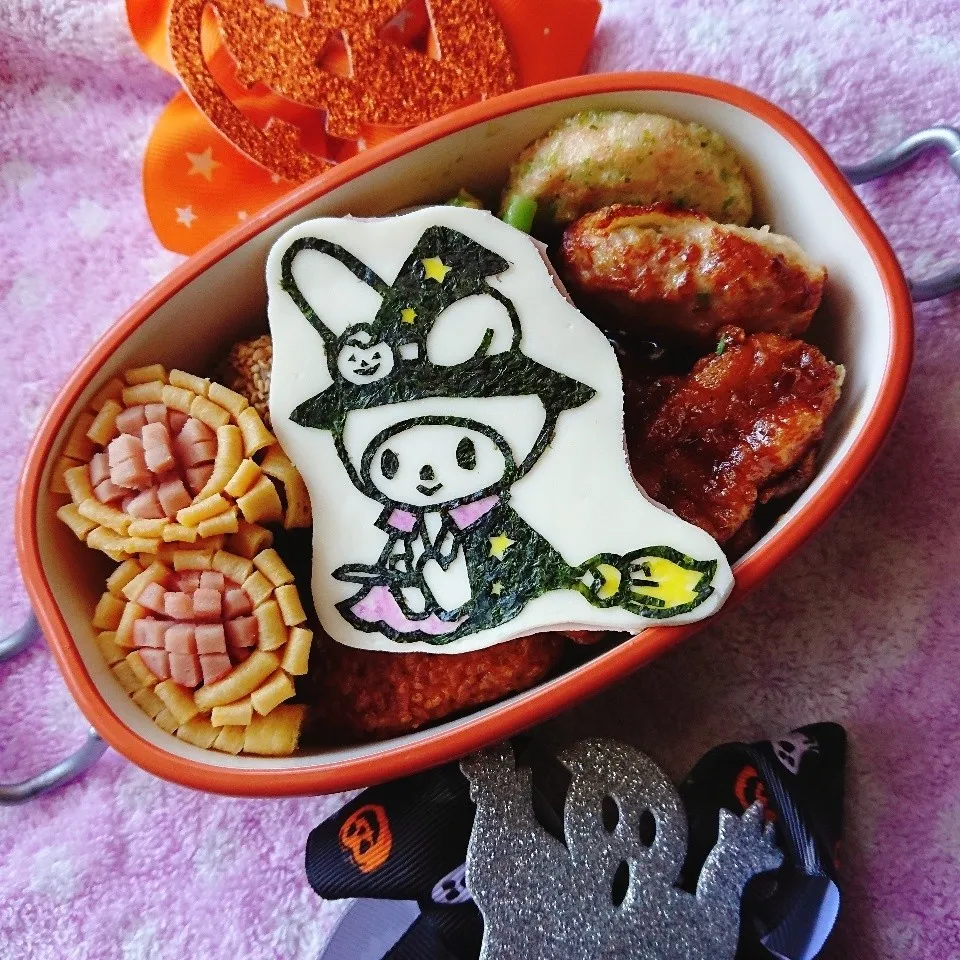 Snapdishの料理写真:☆マイメロディのハロウィン弁当☆|大米あづささん