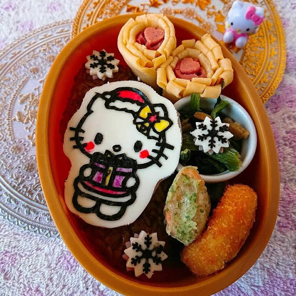 ☆キティサンタ弁当☆|大米あづささん