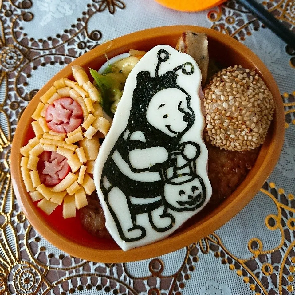 ☆蜂の仮装をしたぷーさん弁当☆|大米あづささん