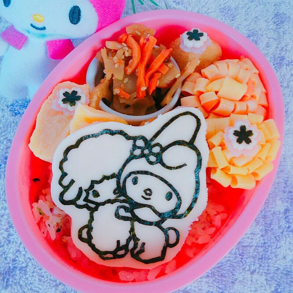 ☆マイメロとピアノちゃんのお弁当☆|大米あづささん