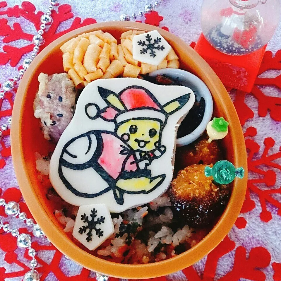 Snapdishの料理写真:☆ピカチュウのX'mas弁当☆|大米あづささん