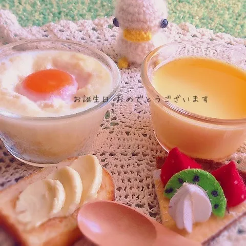 Snapdishの料理写真:エッグスラットとゼラチンプリン|ポリーさん